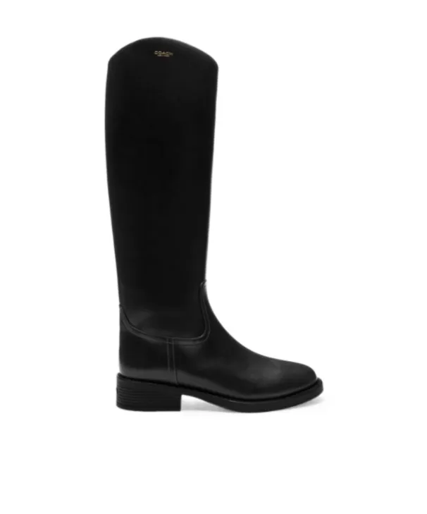 Zip Leather Boots
