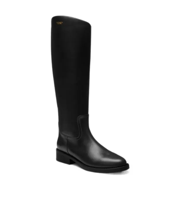 Zip Leather Boots