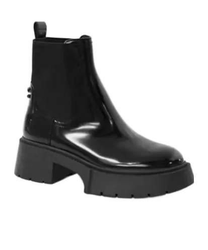 Lug-Sole Leather Chelsea Boots