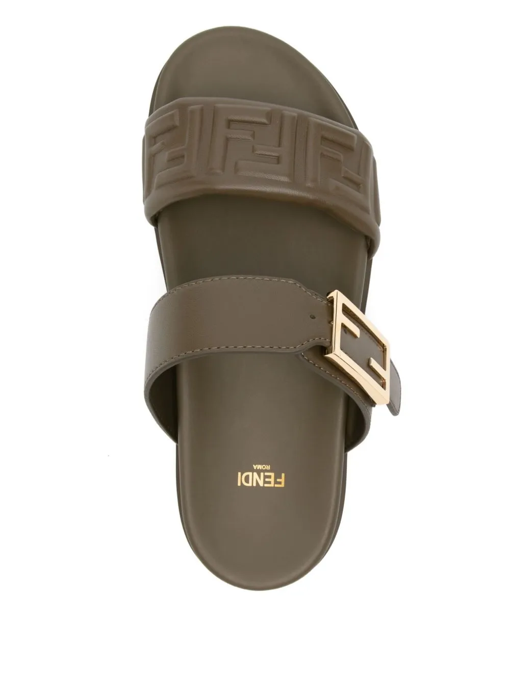Buckle Embossed-Ff Sandals