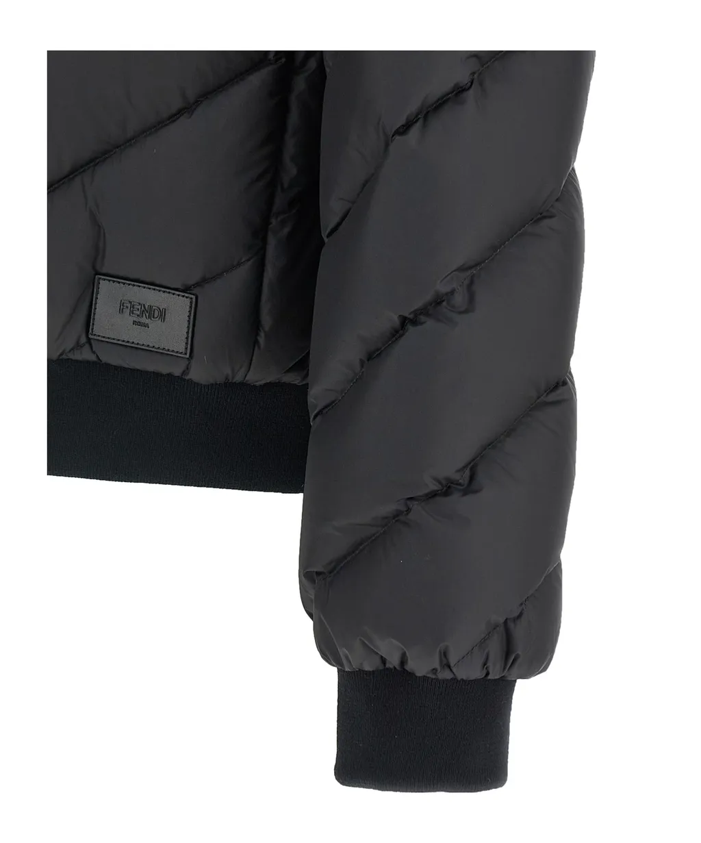 Quilted Hooded Reversible Down Jacket