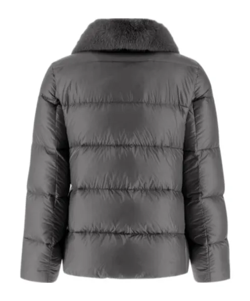 Faux-Fur Collar Padded Jacket