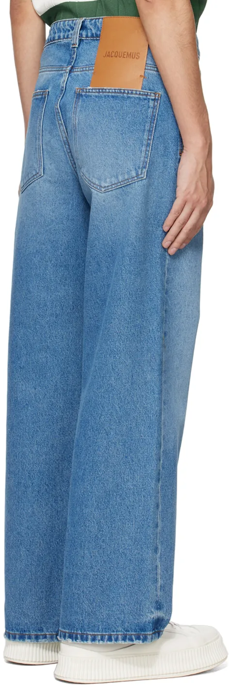 Logo Patch Denim Trousers