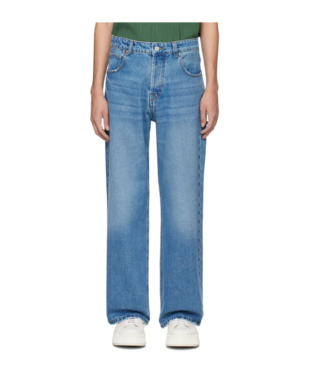 Logo Patch Denim Trousers
