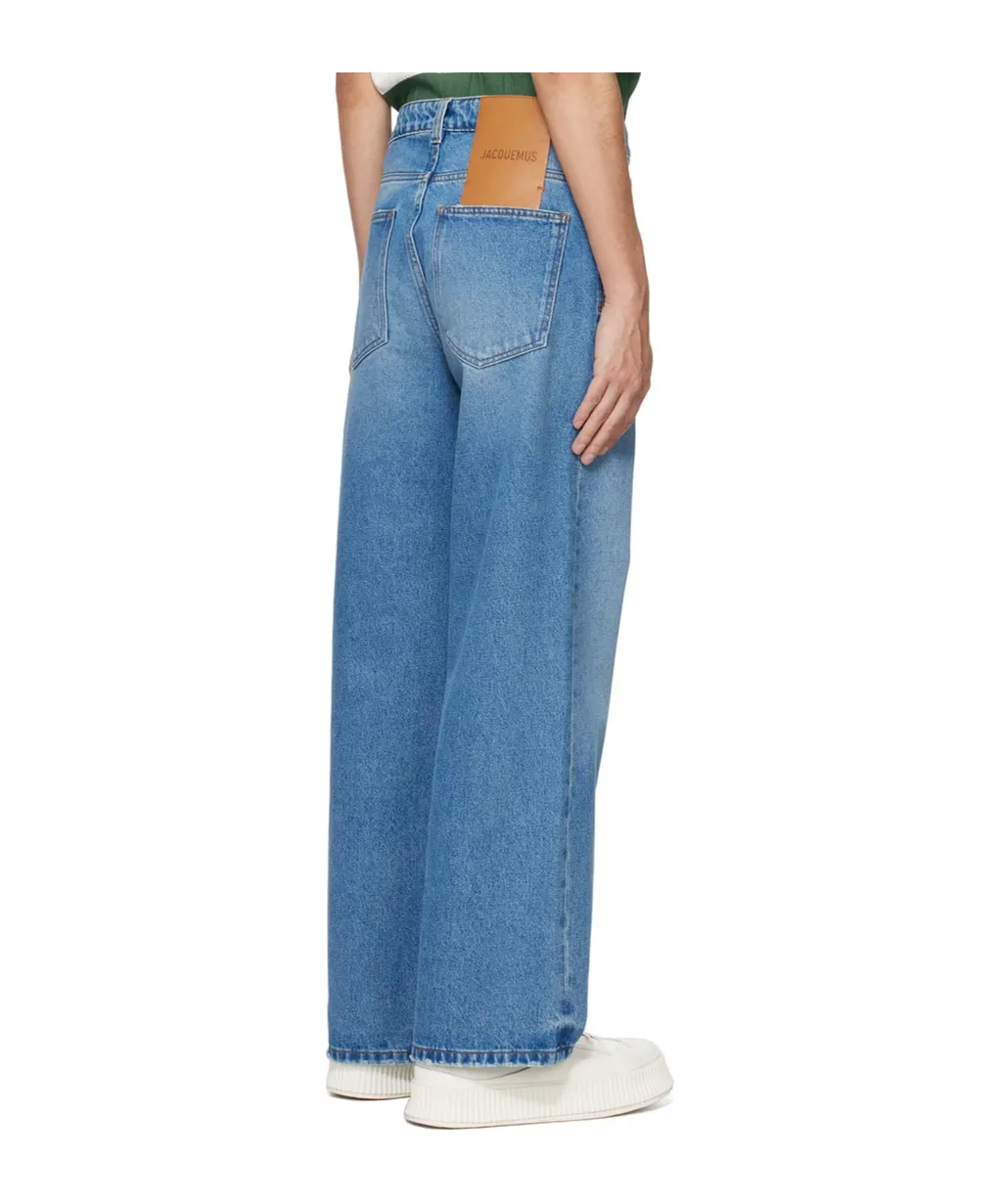 Logo Patch Denim Trousers