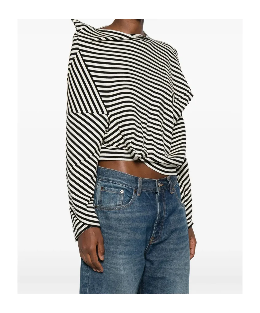 Asymmetrical Striped T-Shirt