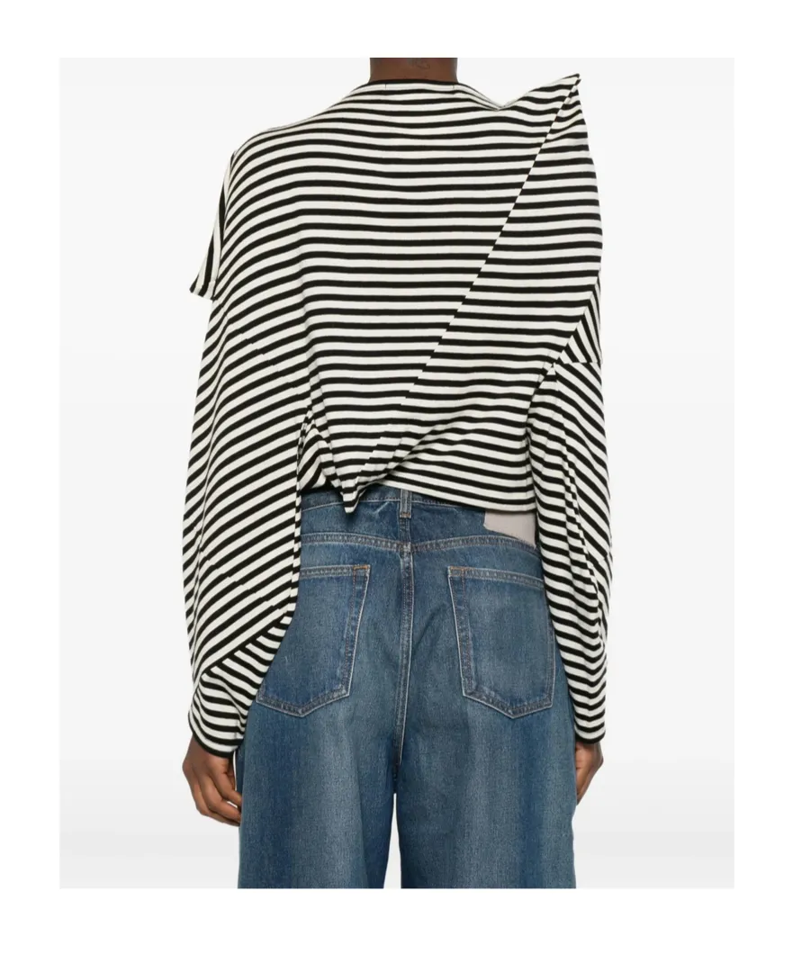 Asymmetrical Striped T-Shirt