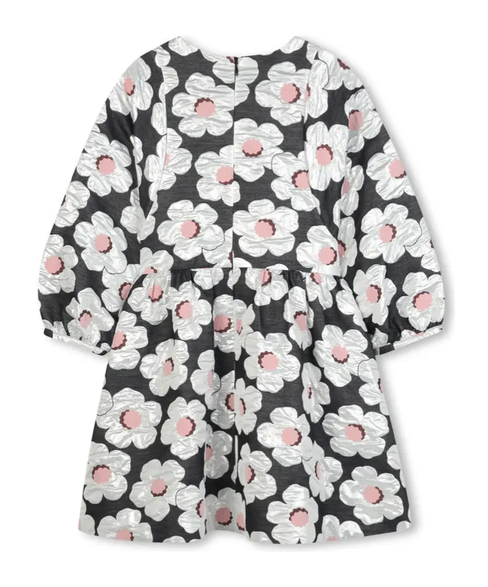 Floral-Print Long-Sleeve Dress