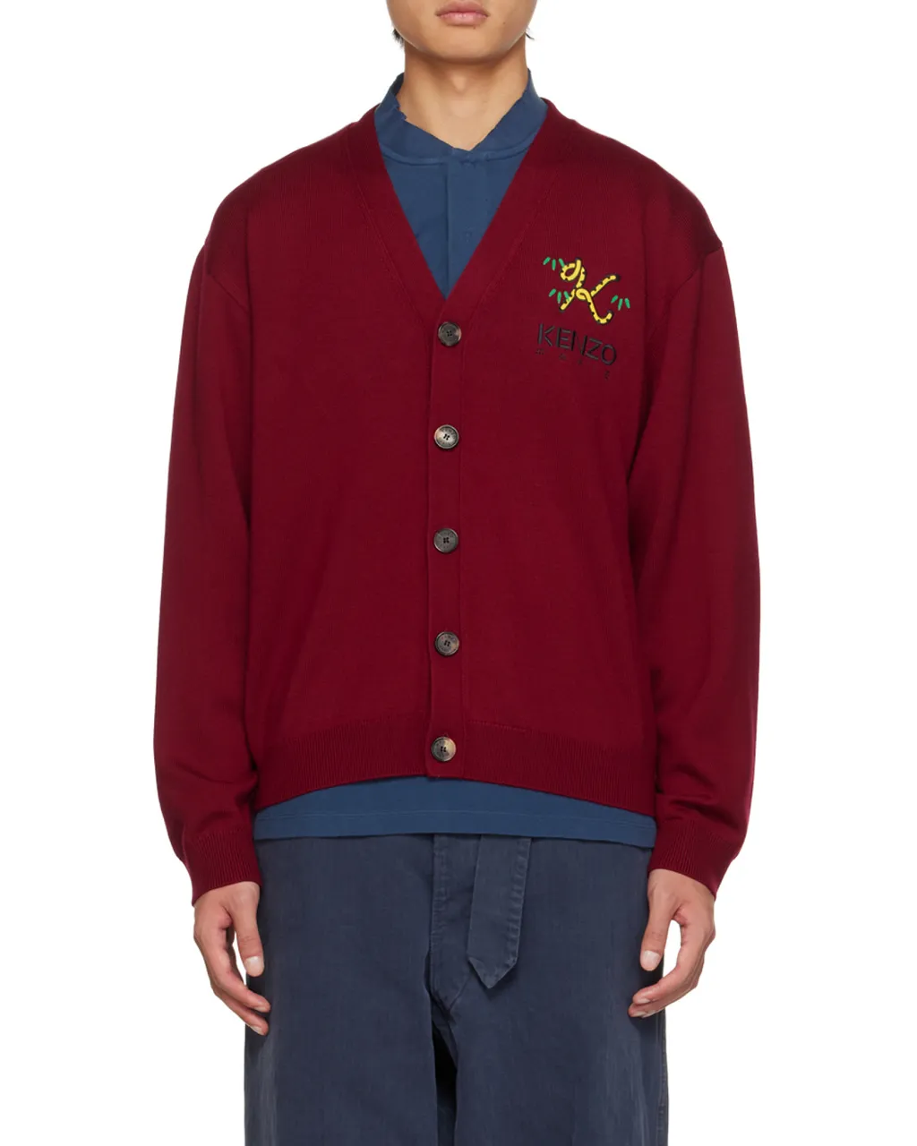 Logo Embroidered Buttoned Cardigan
