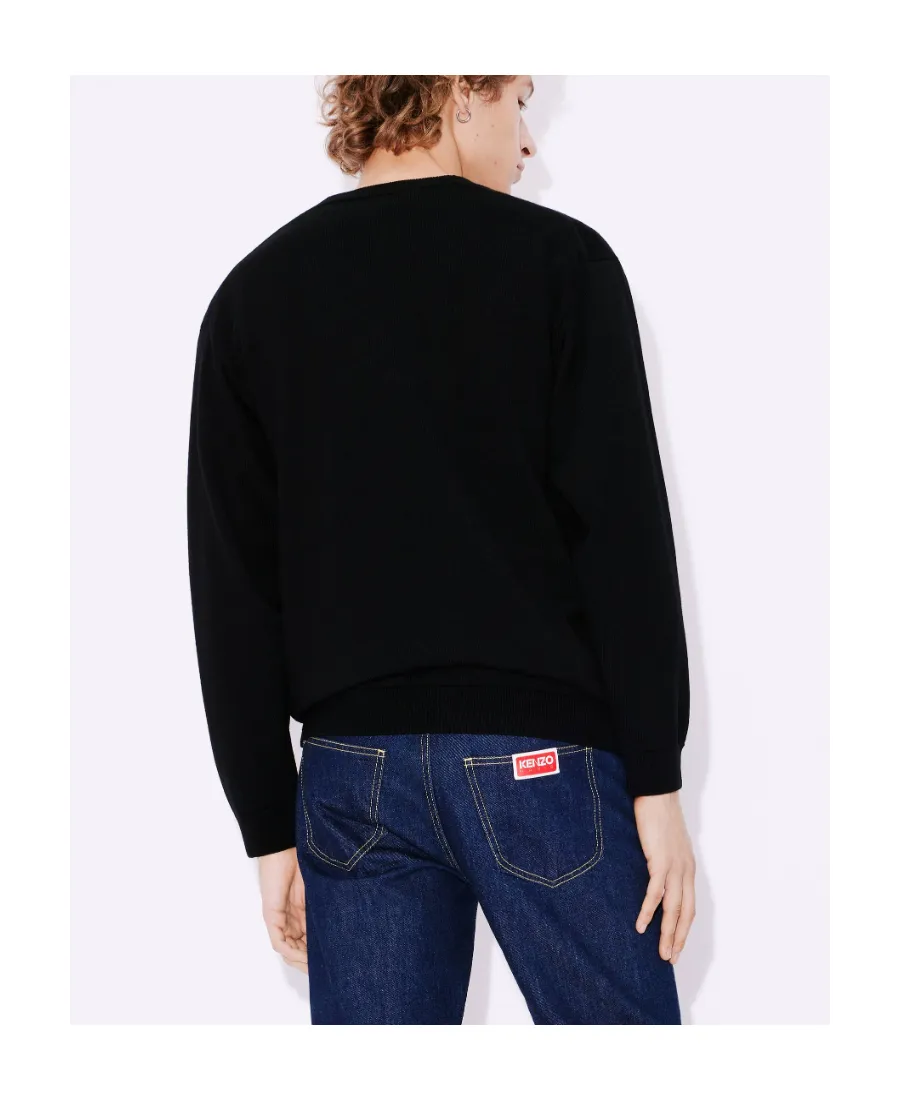 Boke Flower Crest Embroidered Knitted Sweater