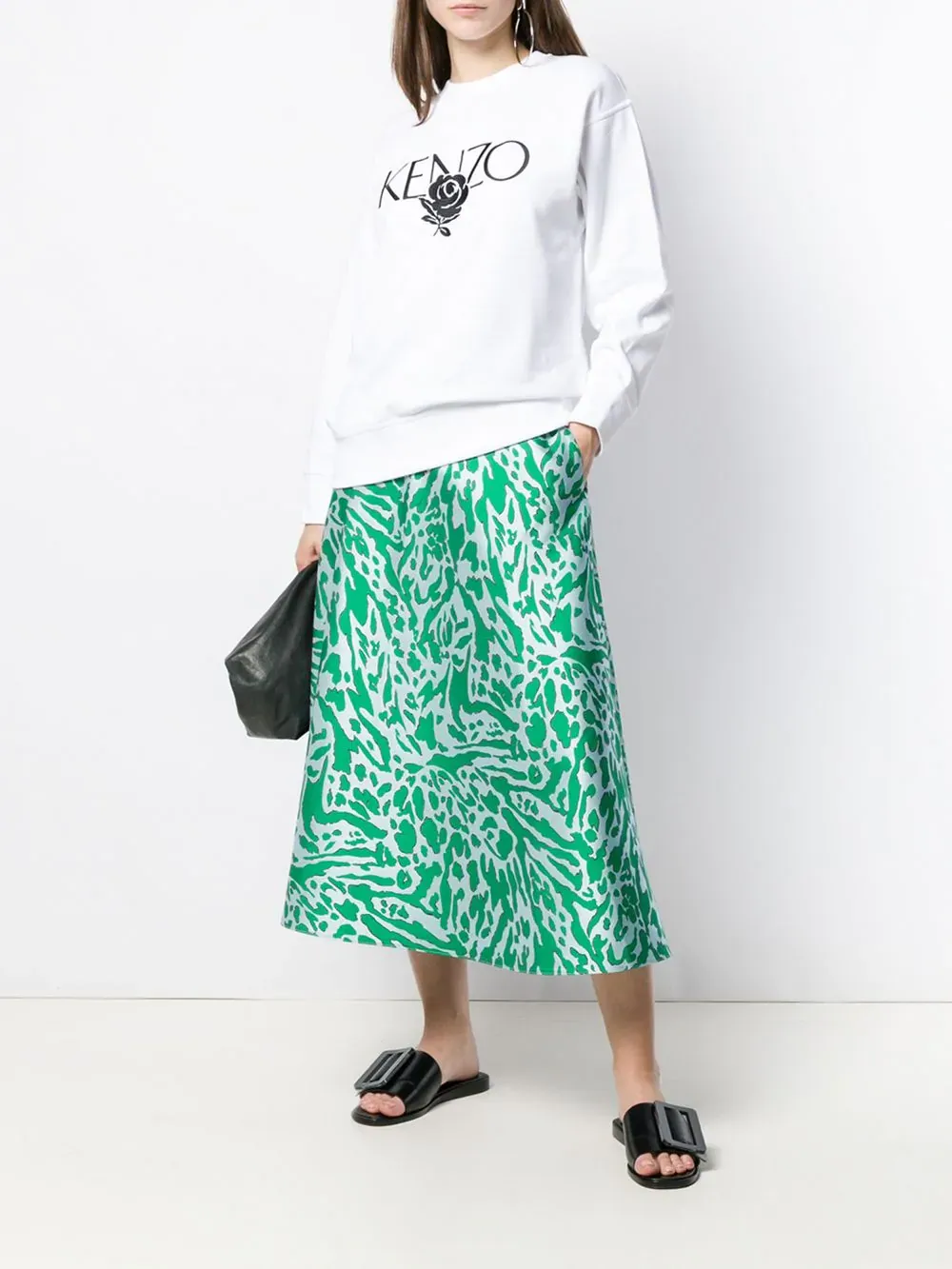 Embroidered Rose Logo Sweater