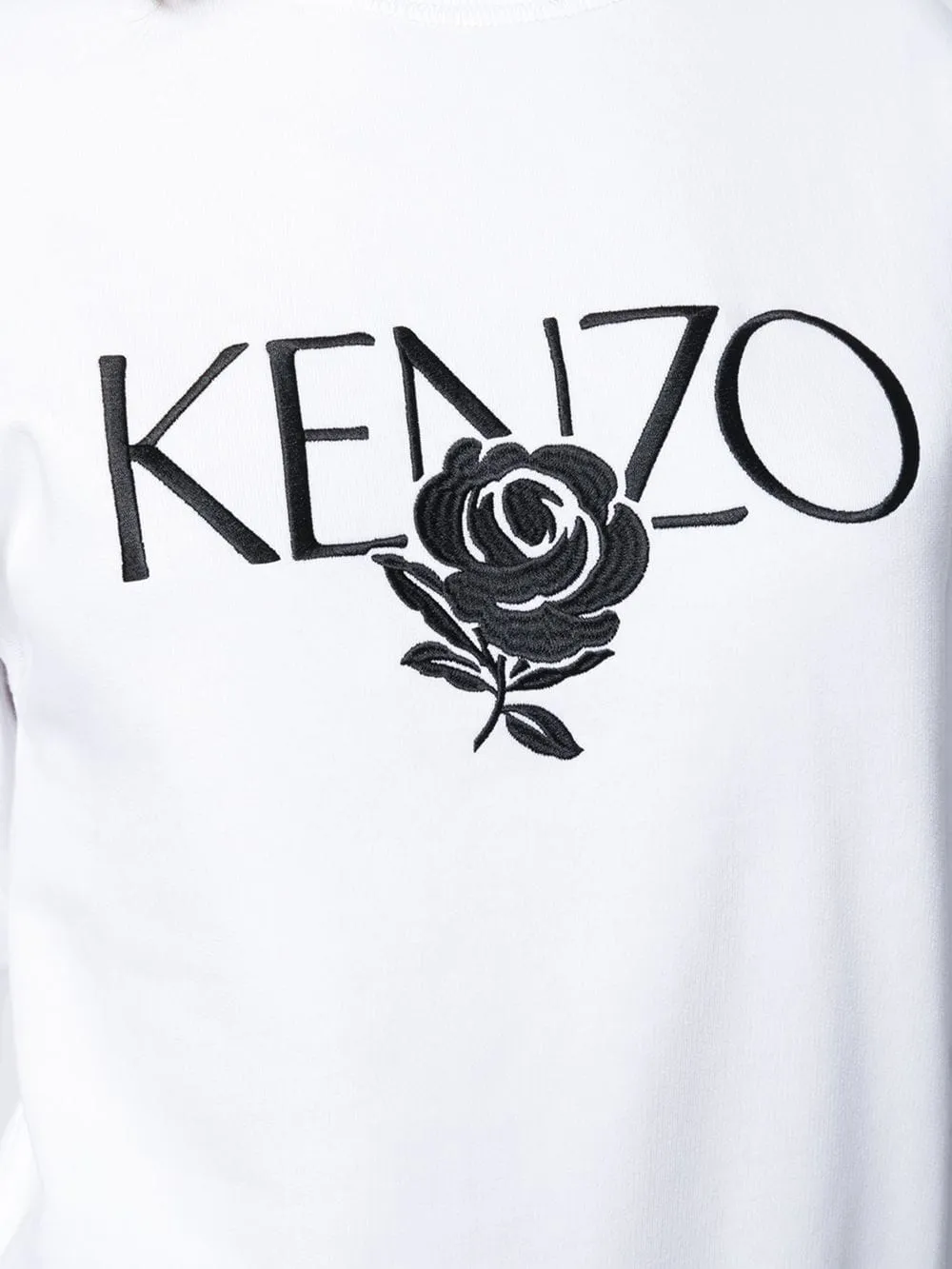 Embroidered Rose Logo Sweater