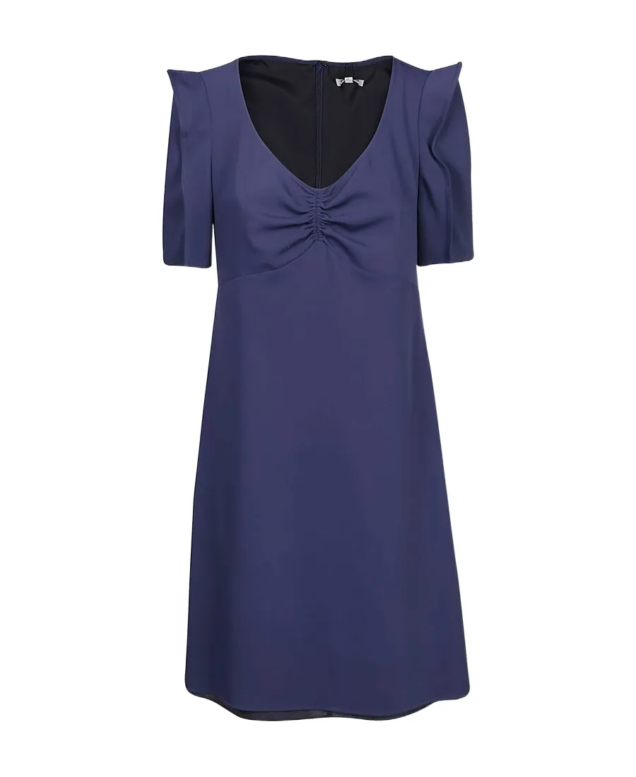 Ruched-Bust Mini Dress