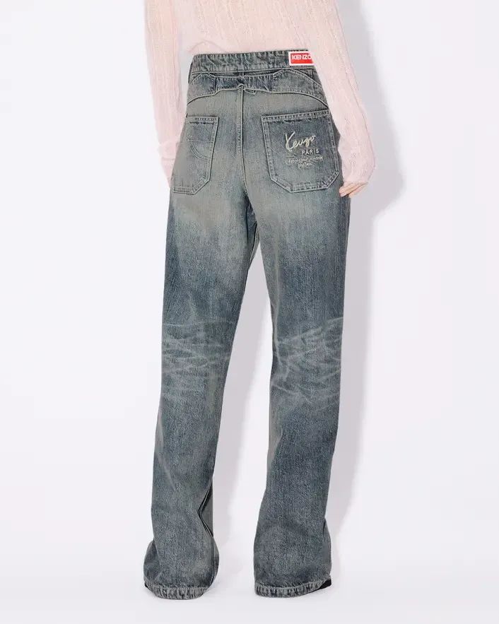 Japanese Denim Baggy Trousers