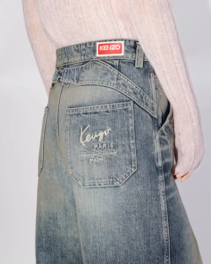 Japanese Denim Baggy Trousers