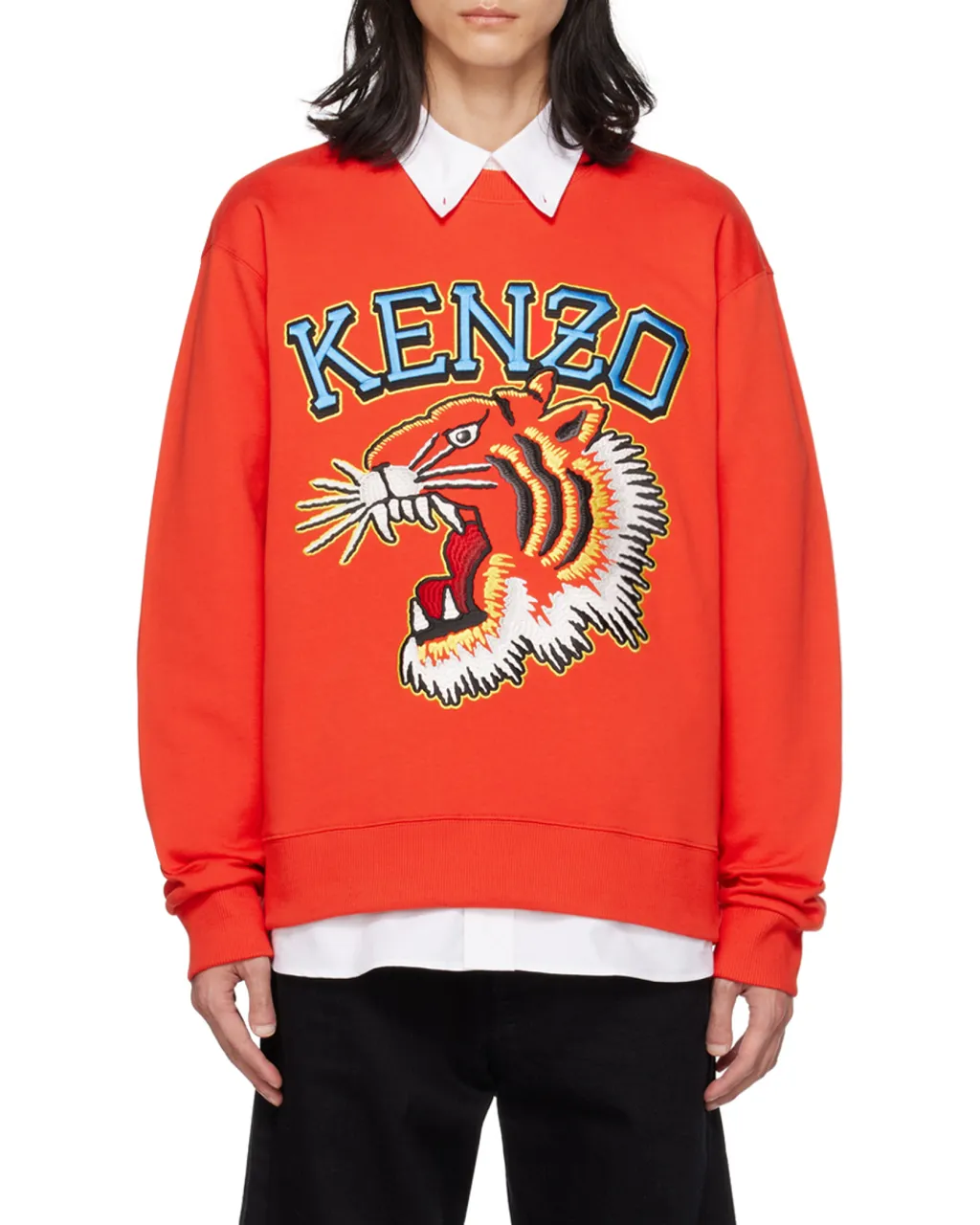Logo Embroidered Crewneck Sweatshirt