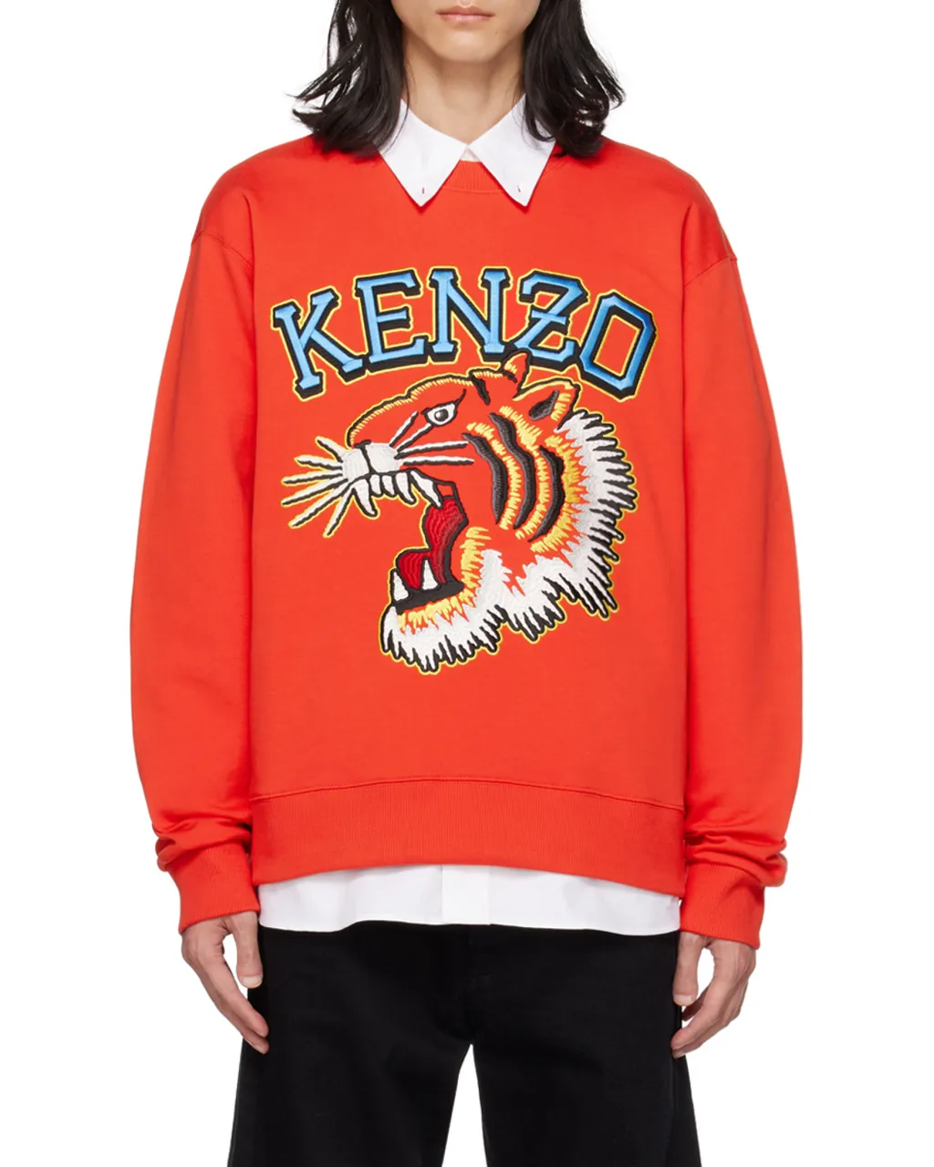 Logo Embroidered Crewneck Sweatshirt