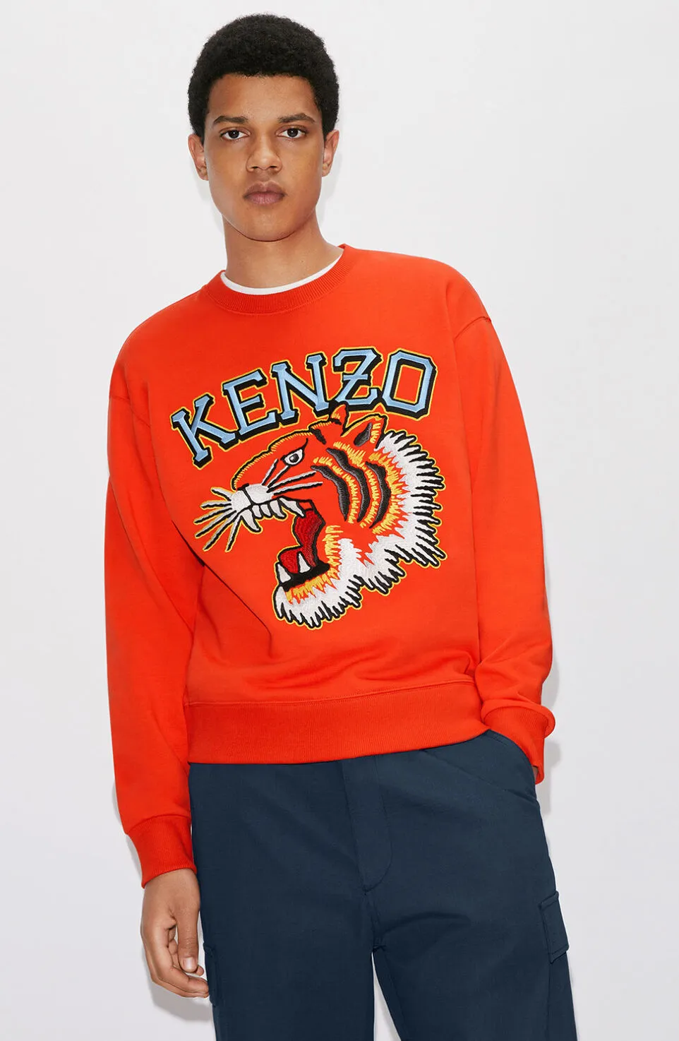 Logo Embroidered Crewneck Sweatshirt