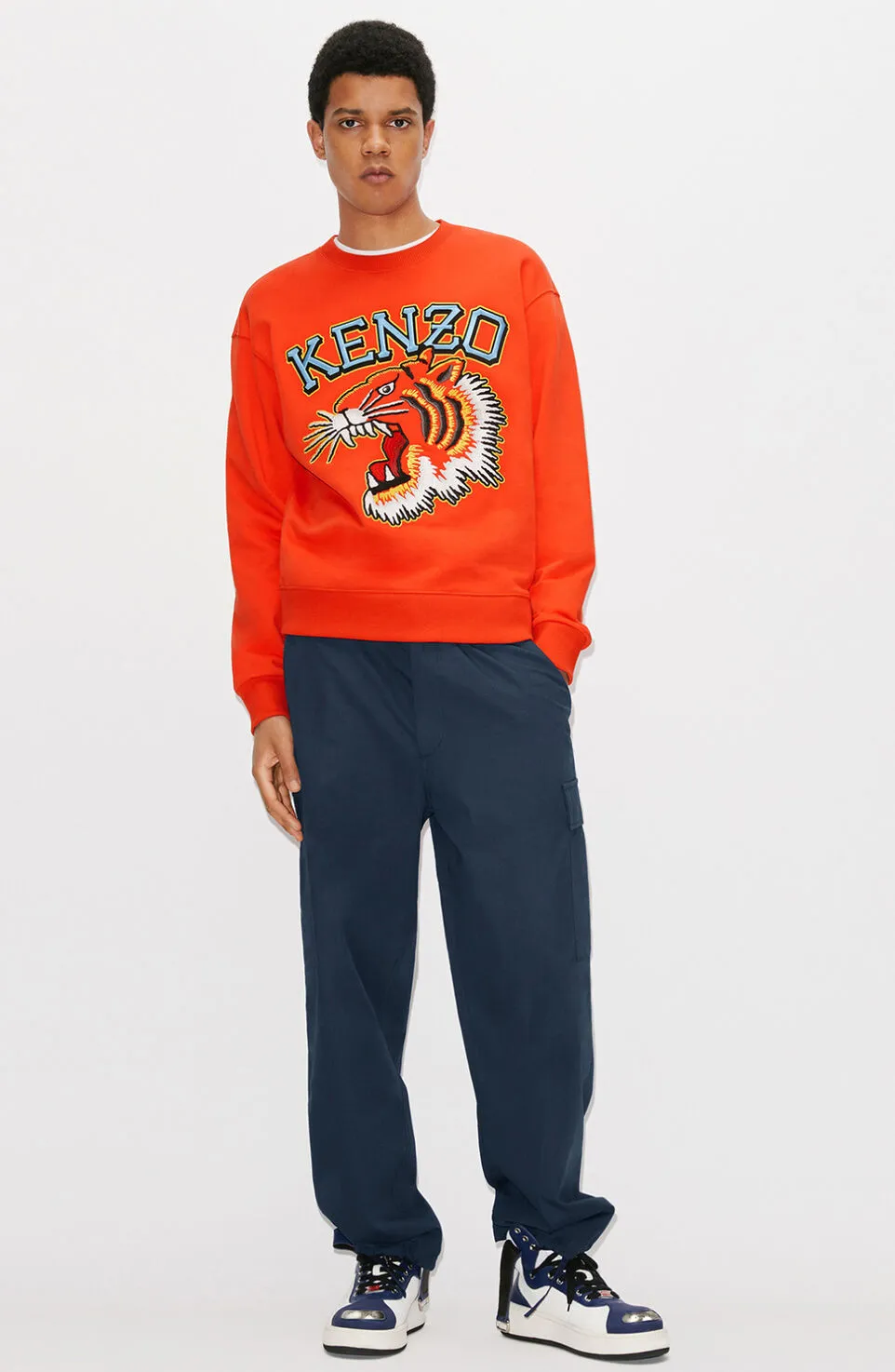 Logo Embroidered Crewneck Sweatshirt