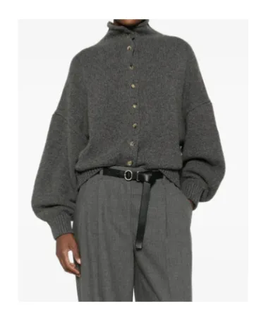 Nelya Long-Sleeved Ribbed Cardigan