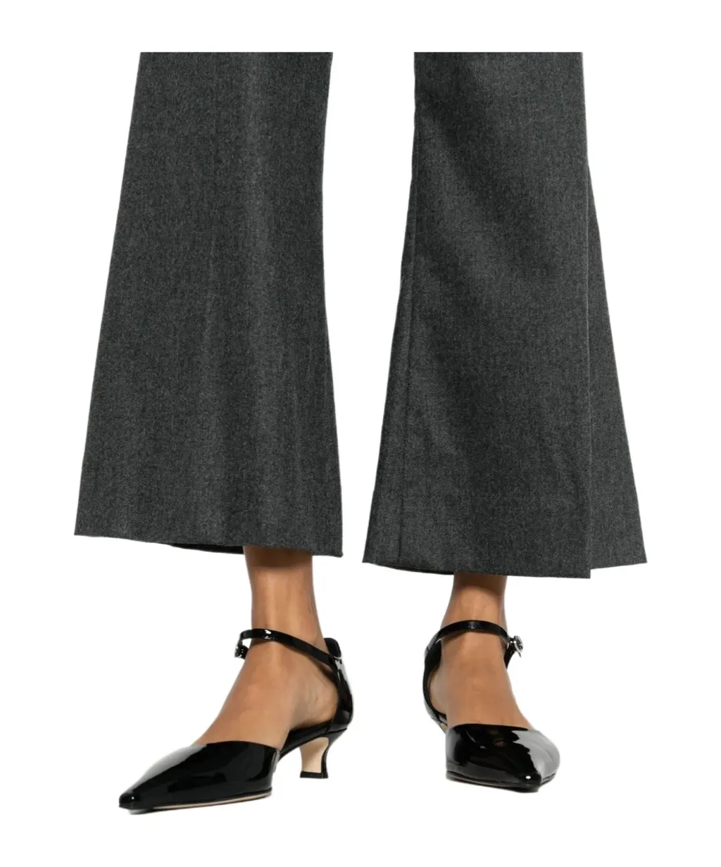 Flared Cropped Trousers