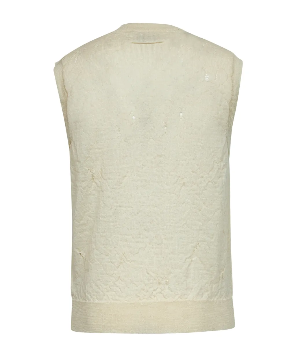 Distressed Knitted Vest