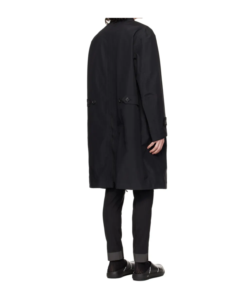 Graphic-Print Parka Coat