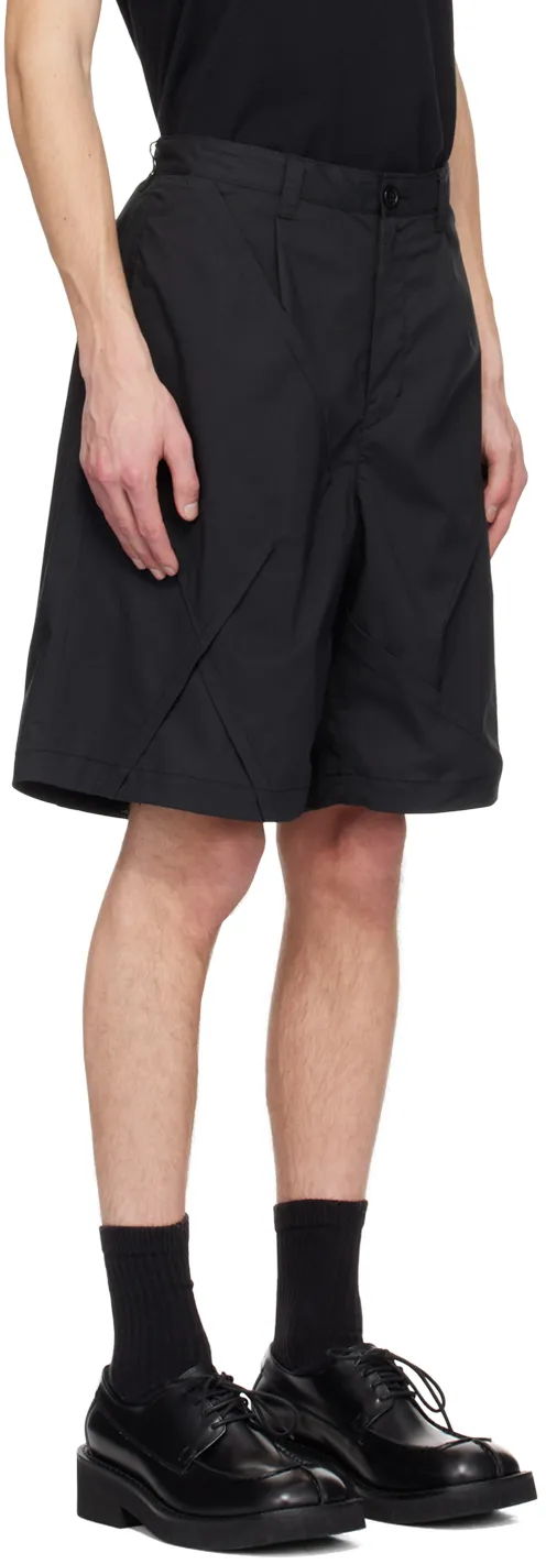 Dart-Detail Wide-Leg Shorts