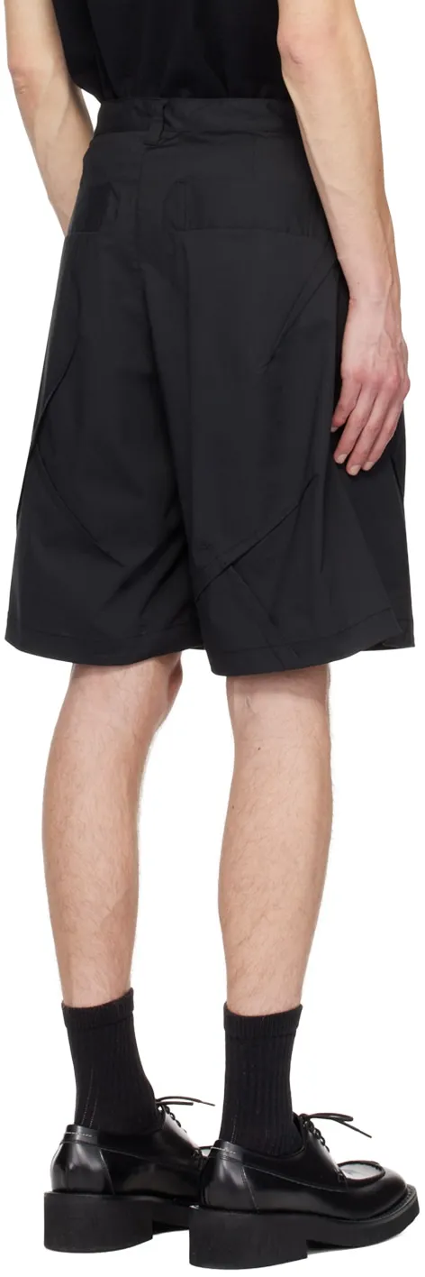 Dart-Detail Wide-Leg Shorts
