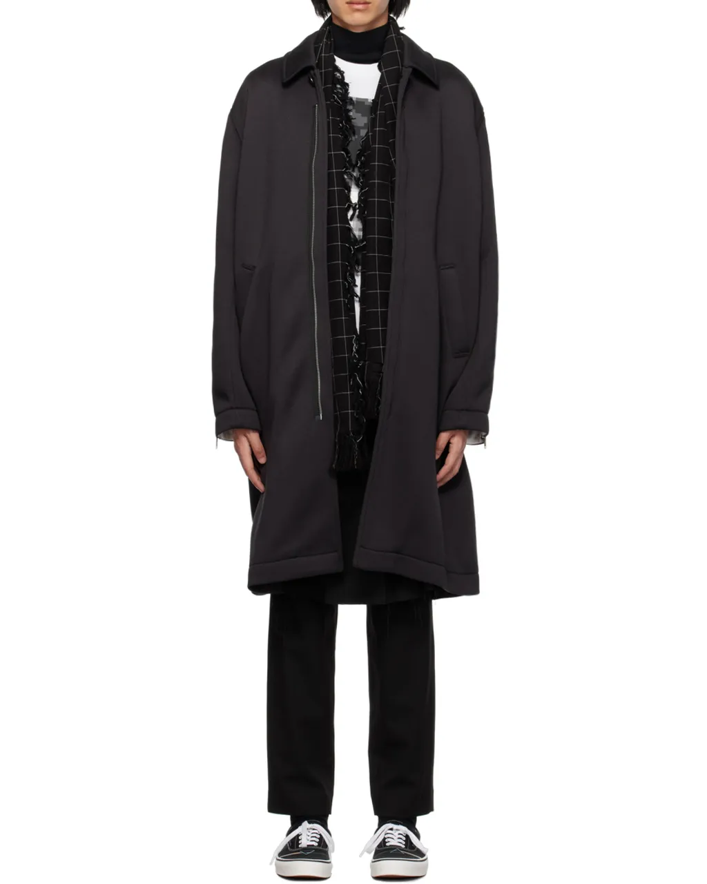 Zippered Sleeve Coat