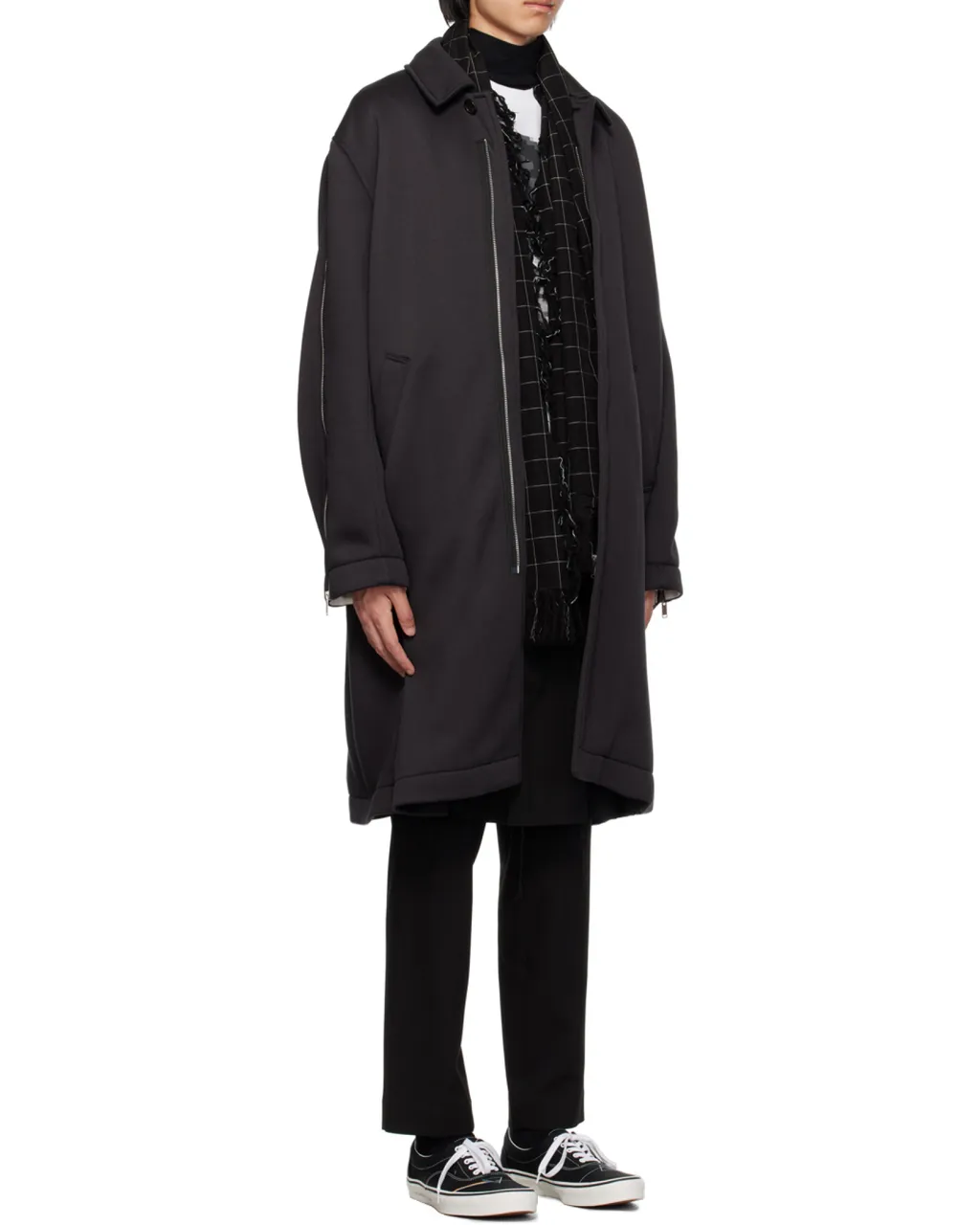 Zippered Sleeve Coat