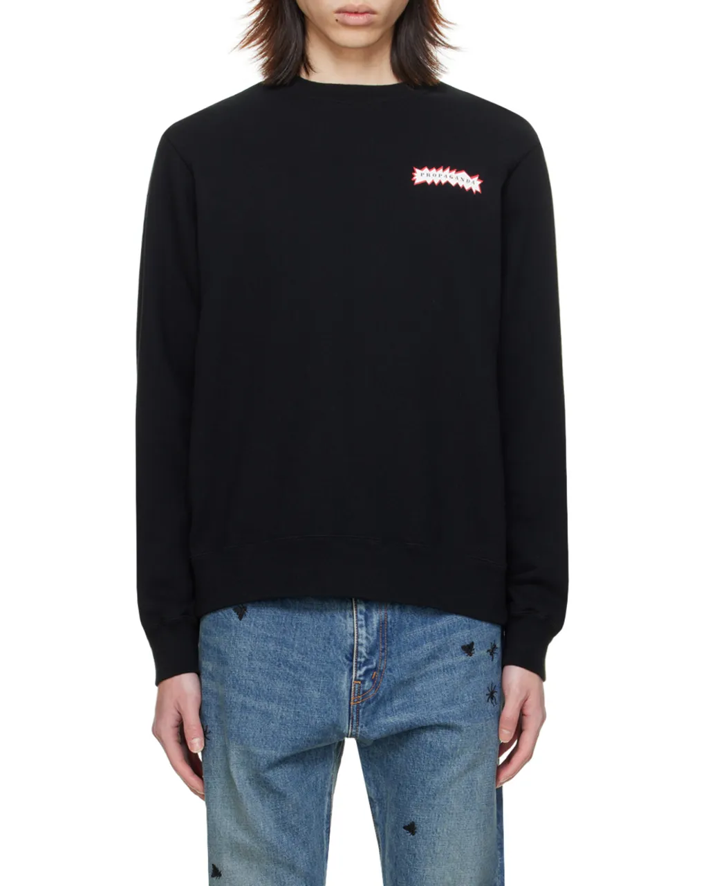 Long-Sleeved Round-Neck Sweater