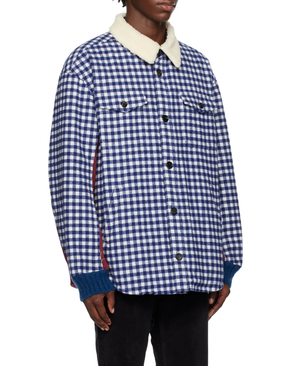Stitching Detail Long-Sleeved Casual Jacket