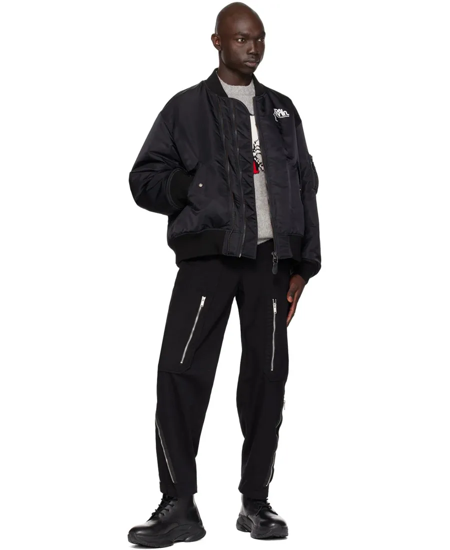 Double Zip Zipper Casual Jacket