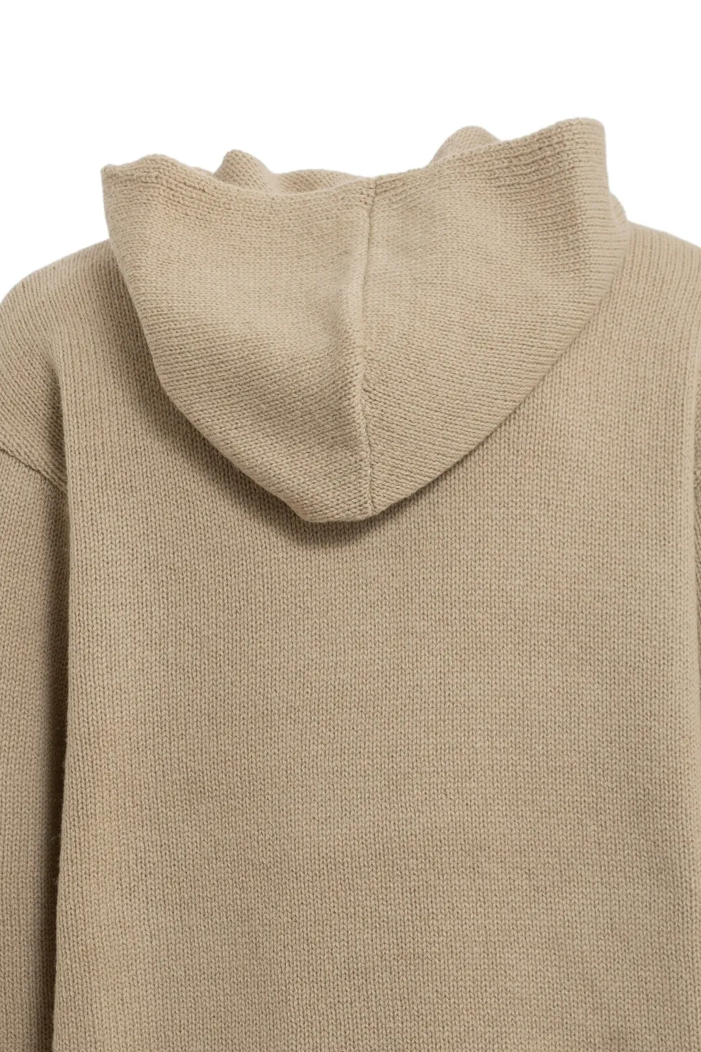 Lace-Up Knitted Hoodie