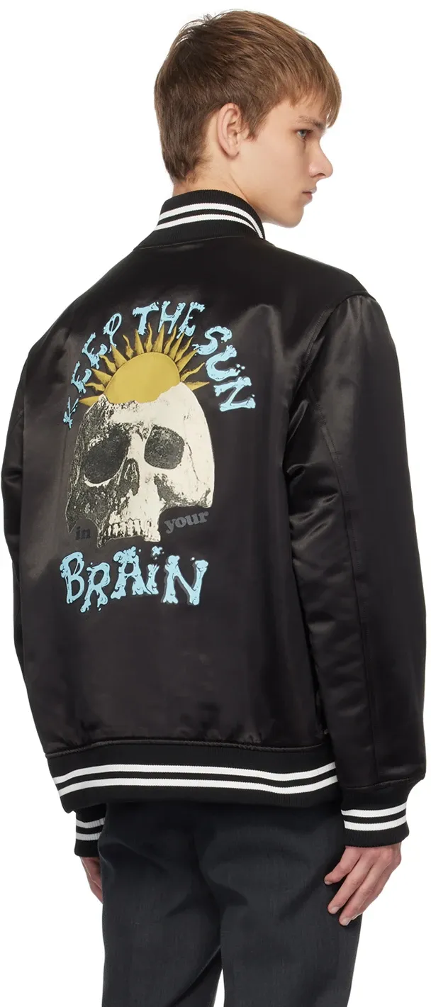 Pattern Printed Baseball Casual Jacket