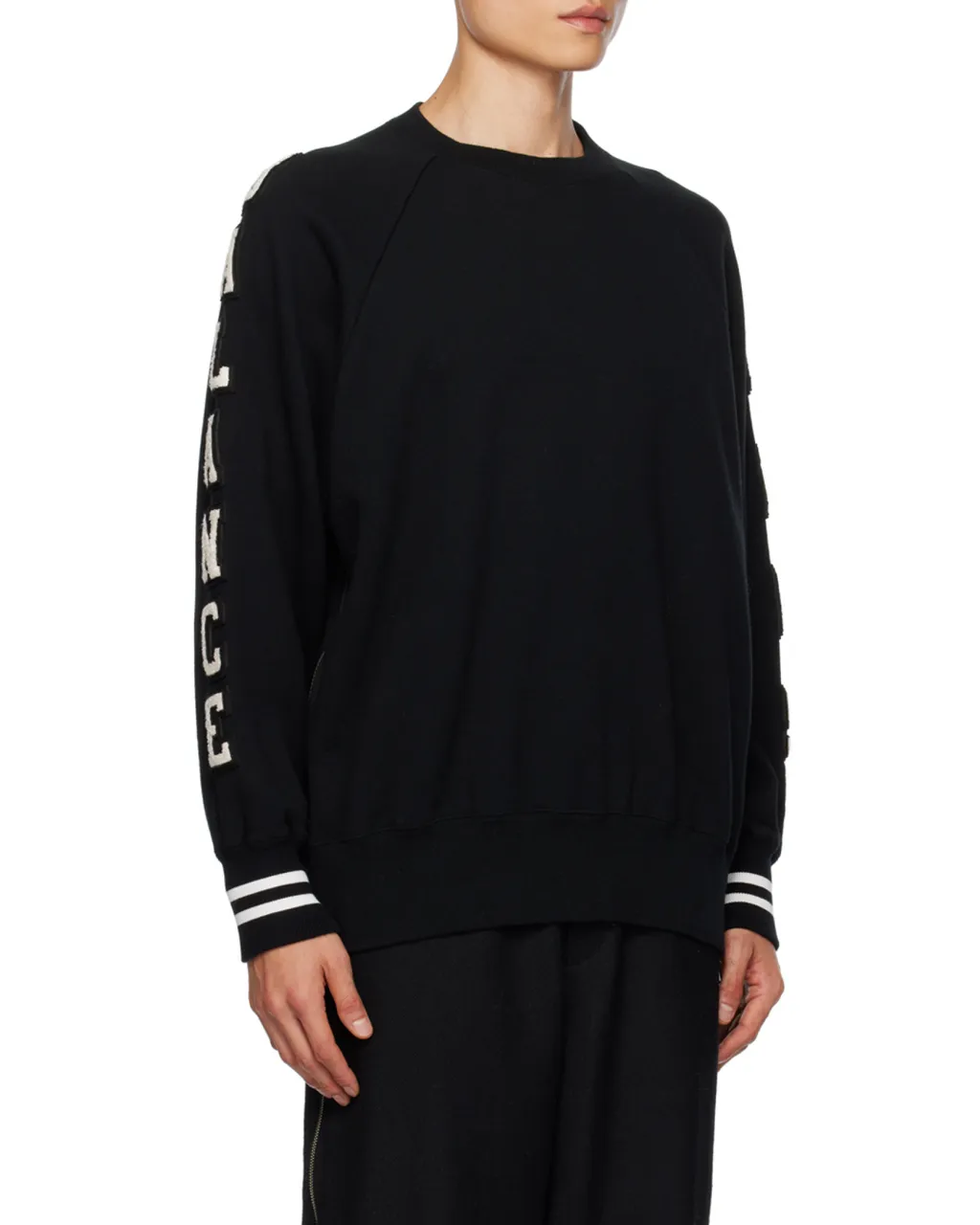 Decal Detail Long-Sleeved Hoodie