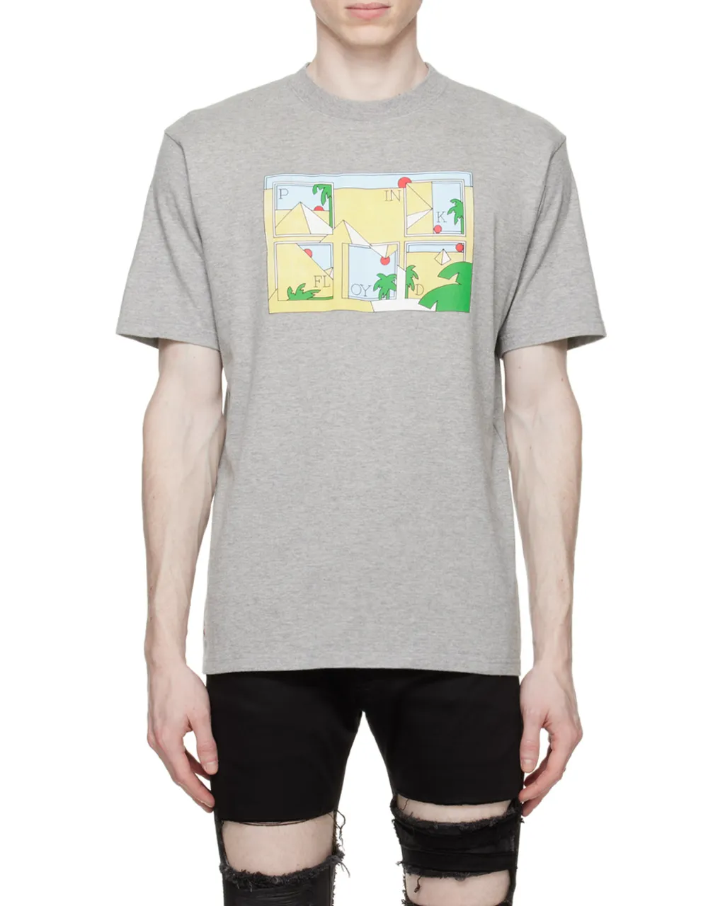 Printed Round-Necked T-Shirt