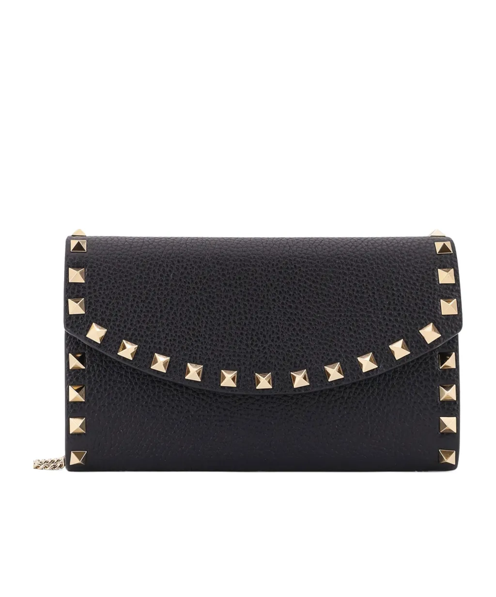 Rockstud Foldover Top Wallet