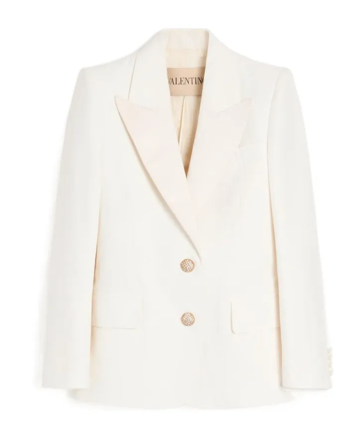 Diagonal Single-Breasted Jacket