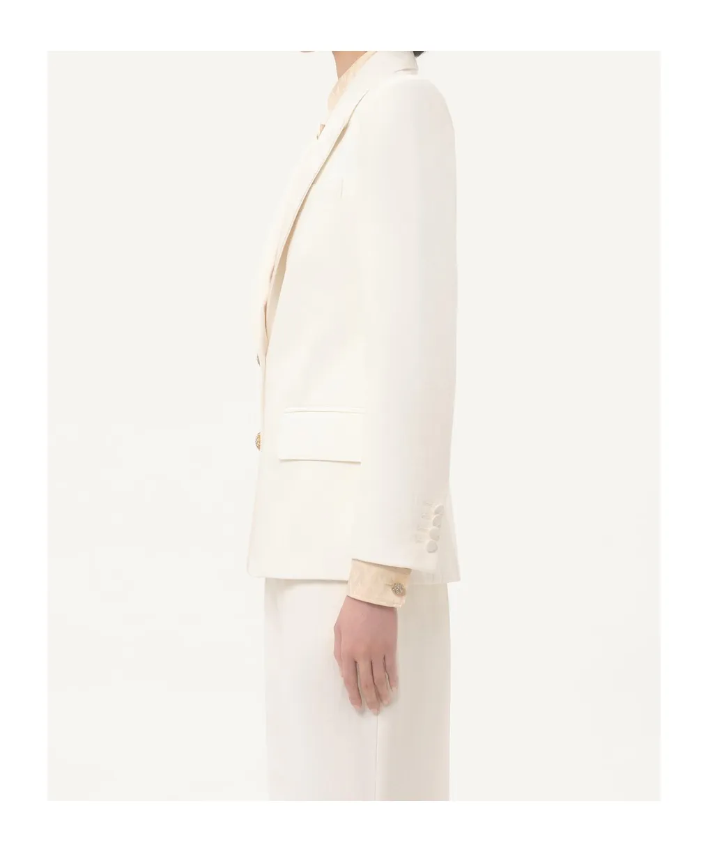 Diagonal Single-Breasted Jacket