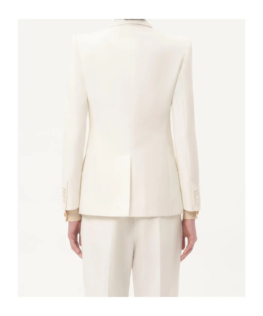 Diagonal Single-Breasted Jacket