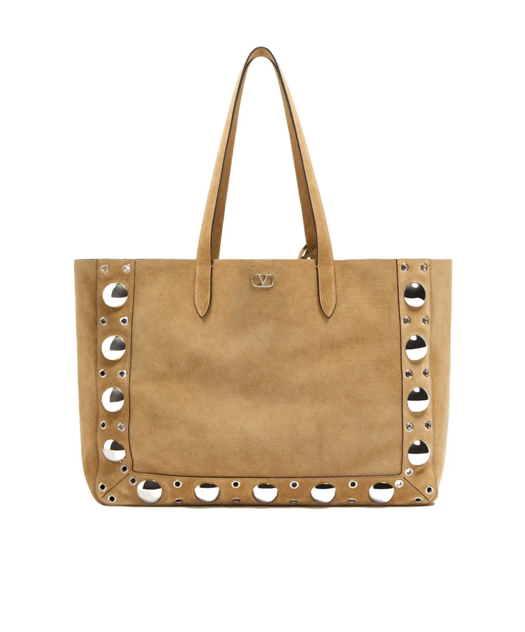 Large NellcÔTe Suede Shopping Bag