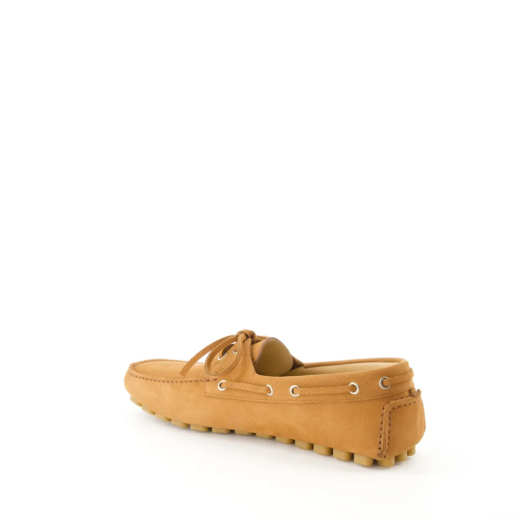 Vlogo Plaque Slip-On Driver Loafers