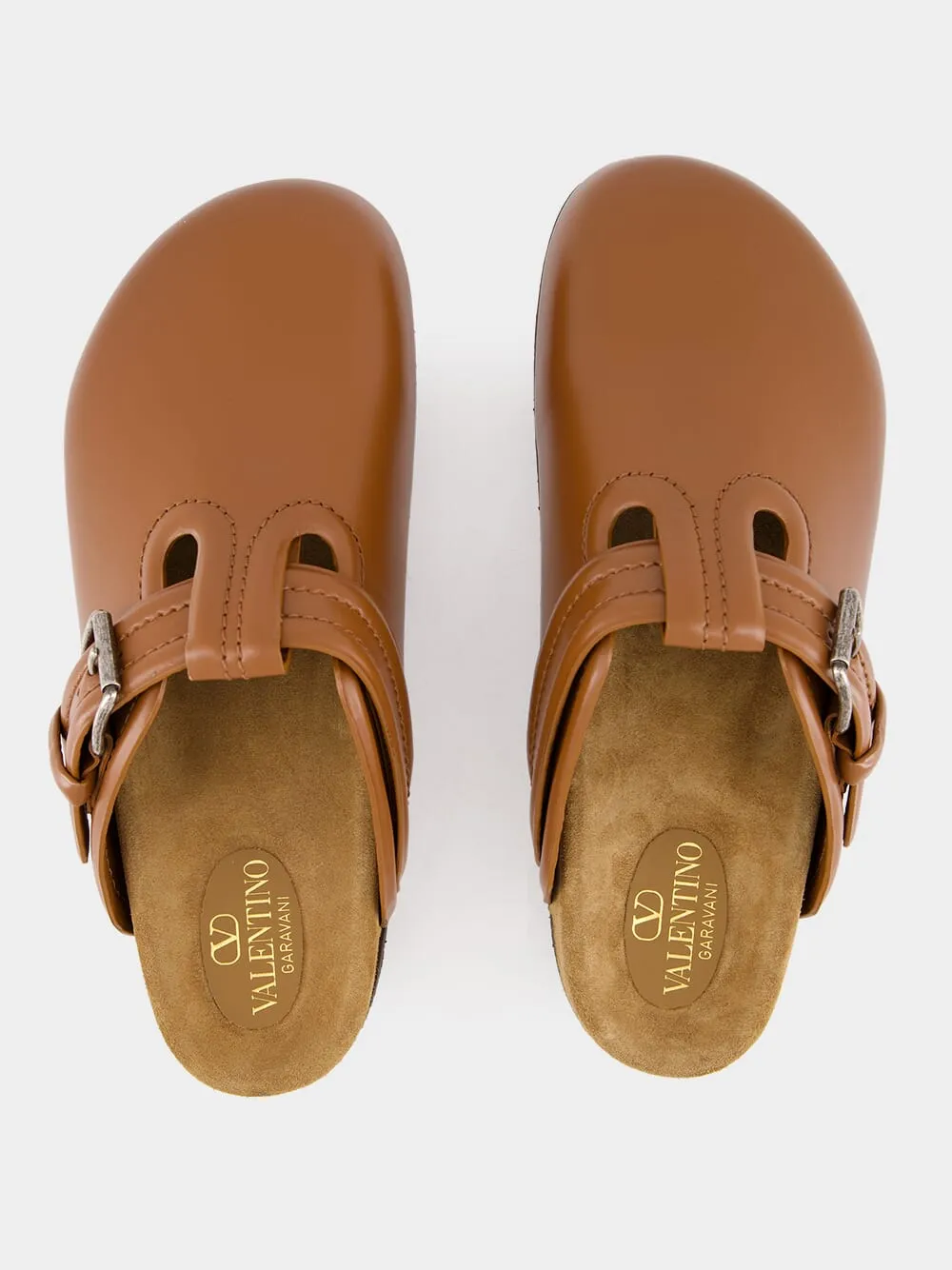 Almond Toe Buckle Detailed Slippers