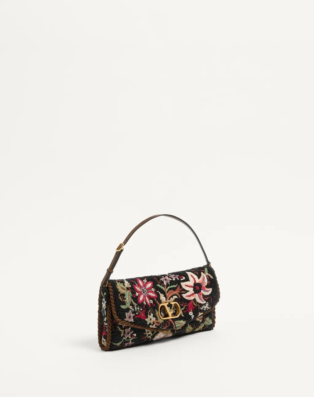 Devain Embroidered Small Shoulder Bag