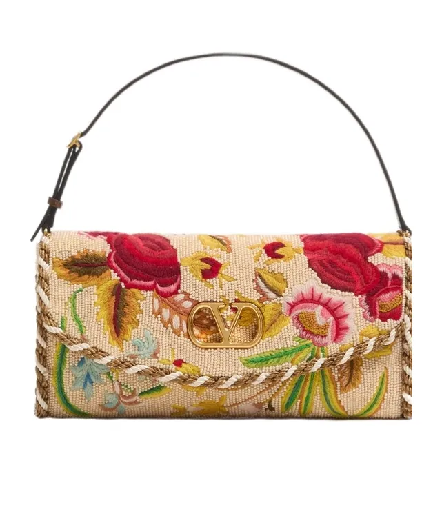 Vain Soft Embroidered Small Shoulder Bag