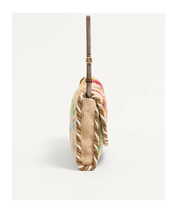 Vain Soft Embroidered Small Shoulder Bag