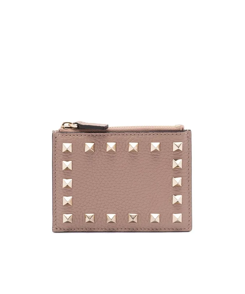 Garavani Rockstud Zip-Up Wallet