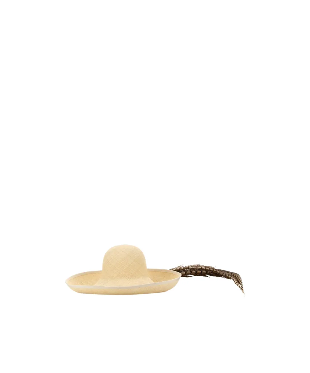Embellished Brimmed Hat